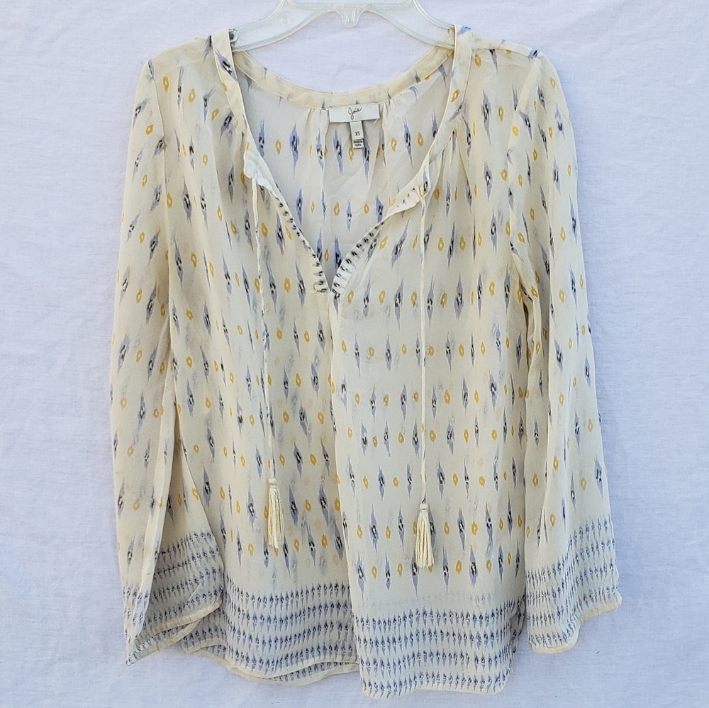 Joie 3/4 Sleeve Blouse Sz Xs